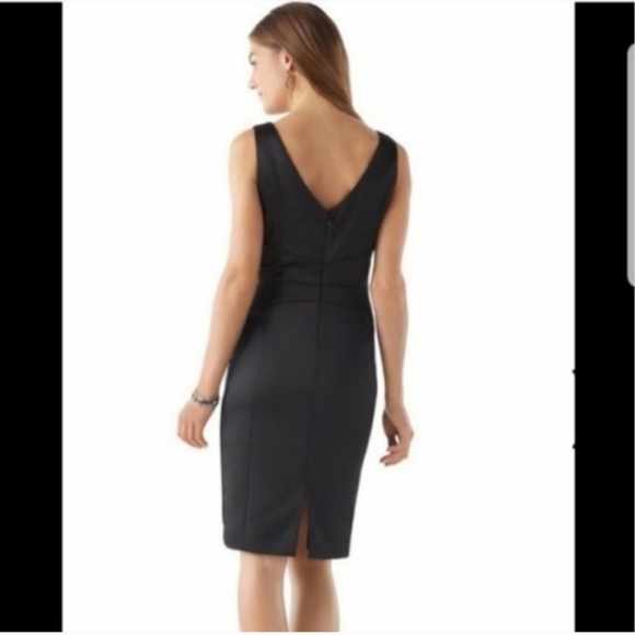 WHBM Satin Sheath Dress Sz 2 NWT - Picture 2 of 6